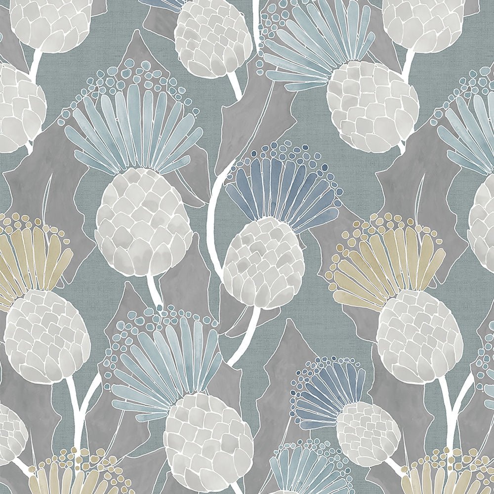 Reyne Wallpaper - Duck Egg - Voyage Maison - REYNE/WPO/DUC - Premier Wallcovering