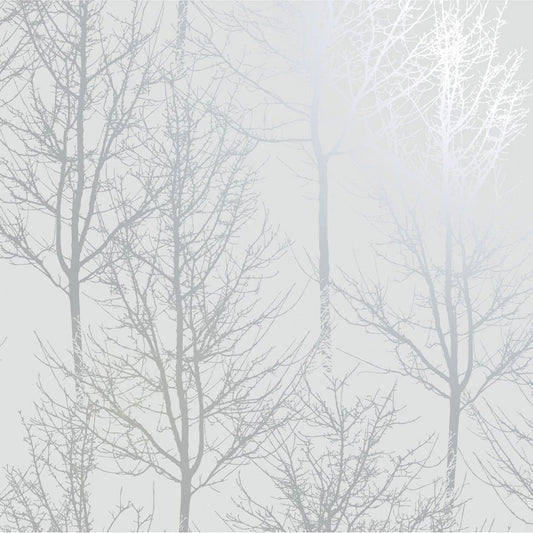 Rhea Trees Wallpaper - Grey Silver - Holden Décor - 90760 - Premier Wallcovering