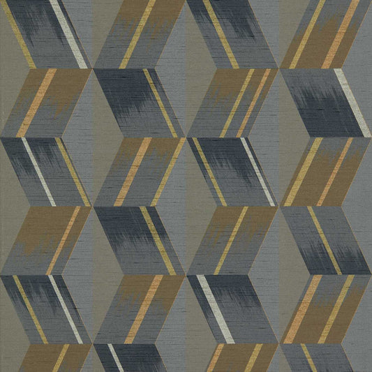 Rhombi Wallpaper - Paris Grey - ZRHW312896 - Zoffany - Premier Wallcovering