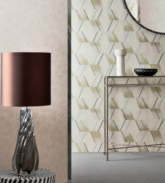 Rhombi Wallpaper - Paris Grey - ZRHW312896 - Zoffany - Premier Wallcovering