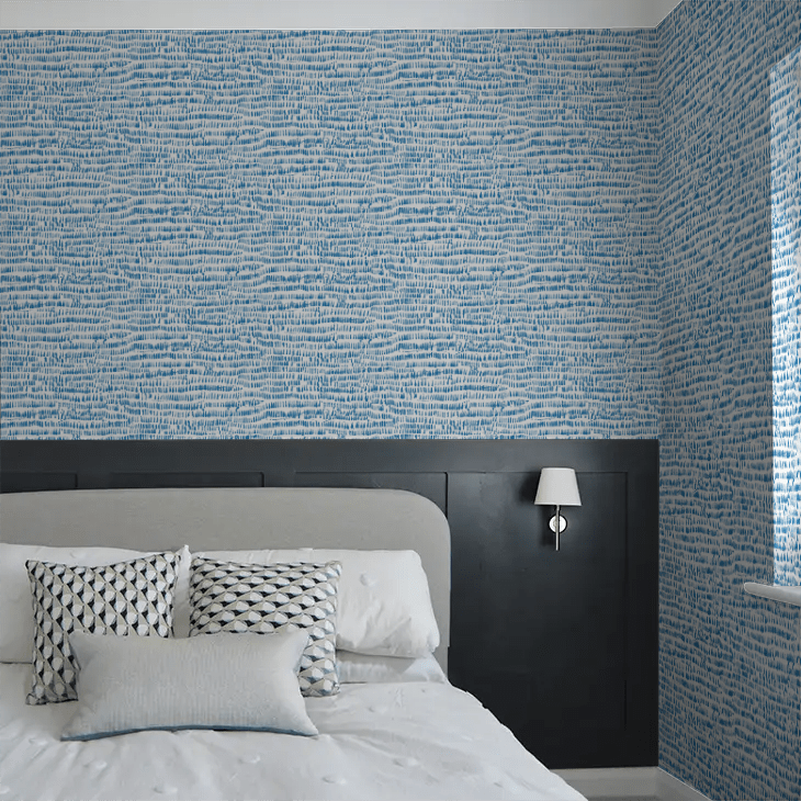 Rhunes Wallpaper - Blue - A Street Prints - FD26357 - Premier Wallcovering