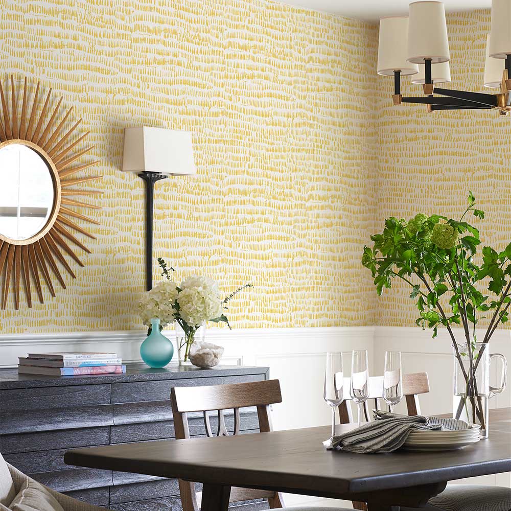 Rhunes Wallpaper - Ochre - A Street Prints - FD26360 - Premier Wallcovering