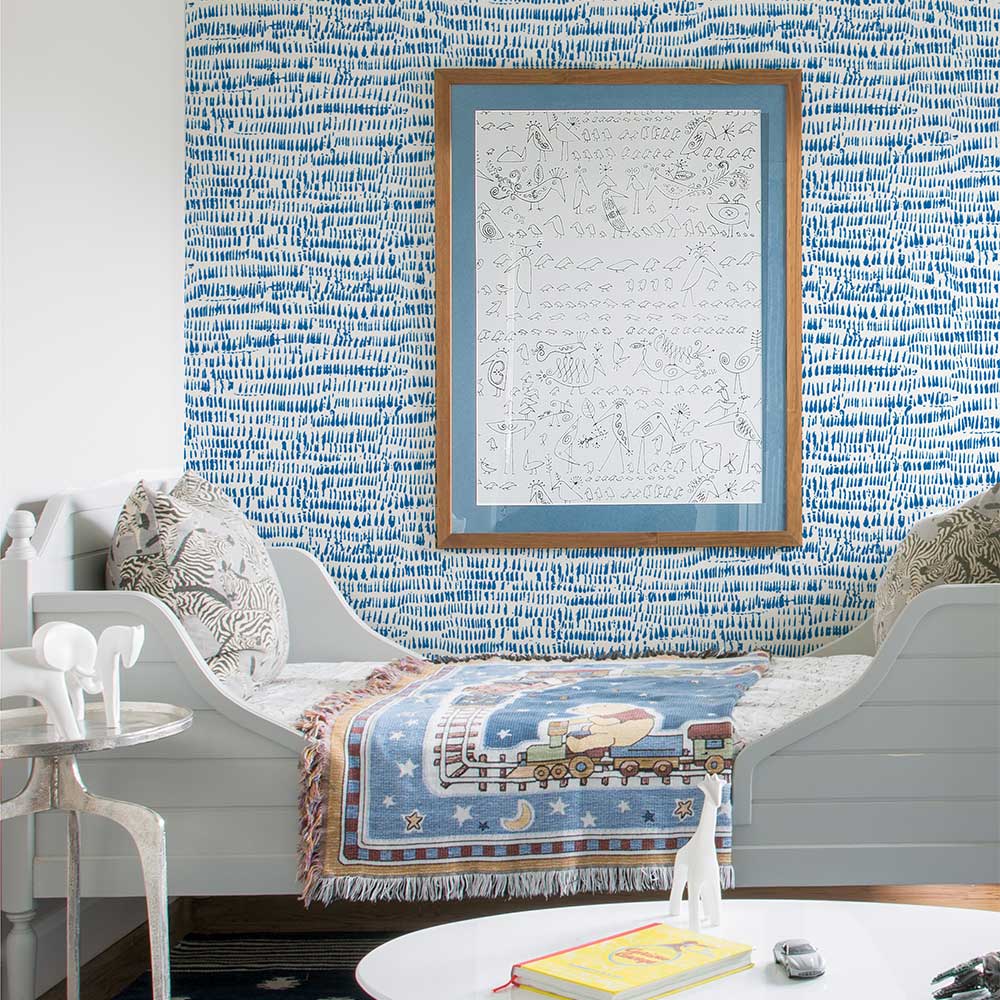 Rhunes Wallpaper - Blue - A Street Prints - FD26357 - Premier Wallcovering