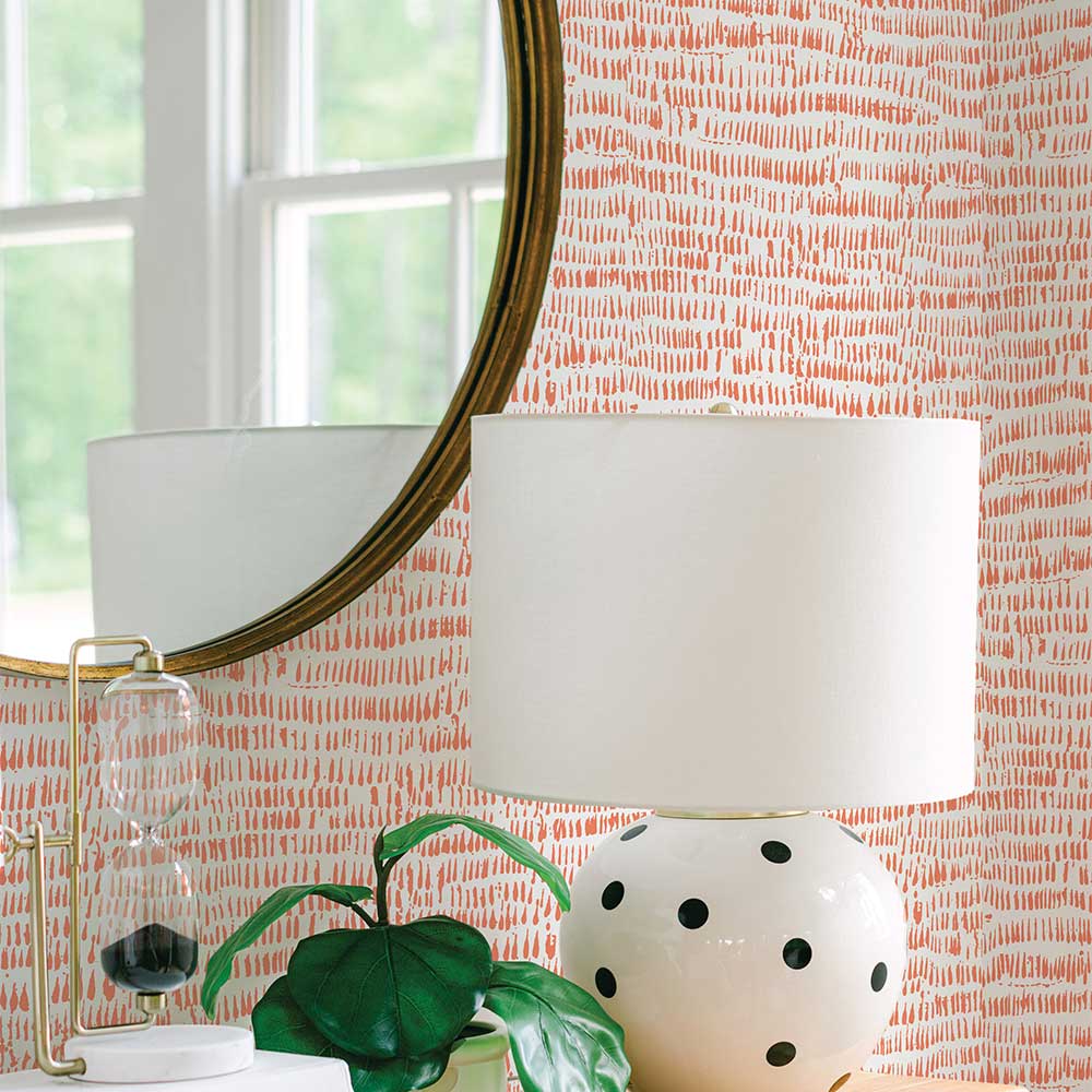 Rhunes Wallpaper - Orange - A Street Prints - FD26359 - Premier Wallcovering