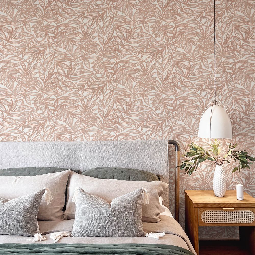 Rhythmic Wallpaper - Coral - A Street Prints - FD27232 - Premier Wallcovering