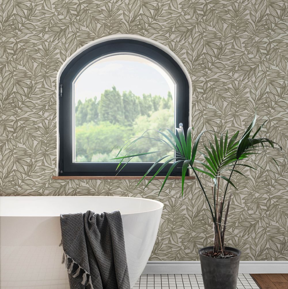 Rhythmic Wallpaper - Taupe - A Street Prints - FD27233 - Premier Wallcovering