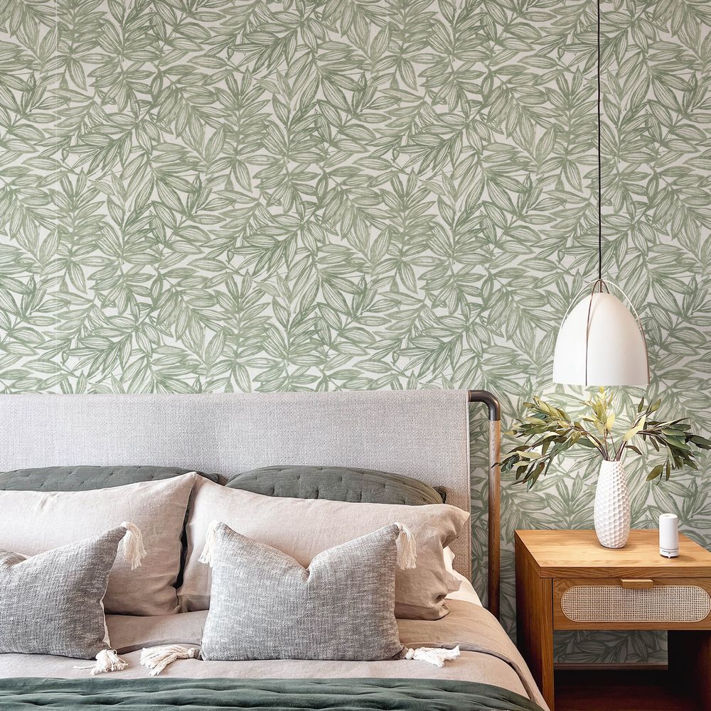 Rhythmic Wallpaper - Sage - A Street Prints - FD27231 - Premier Wallcovering