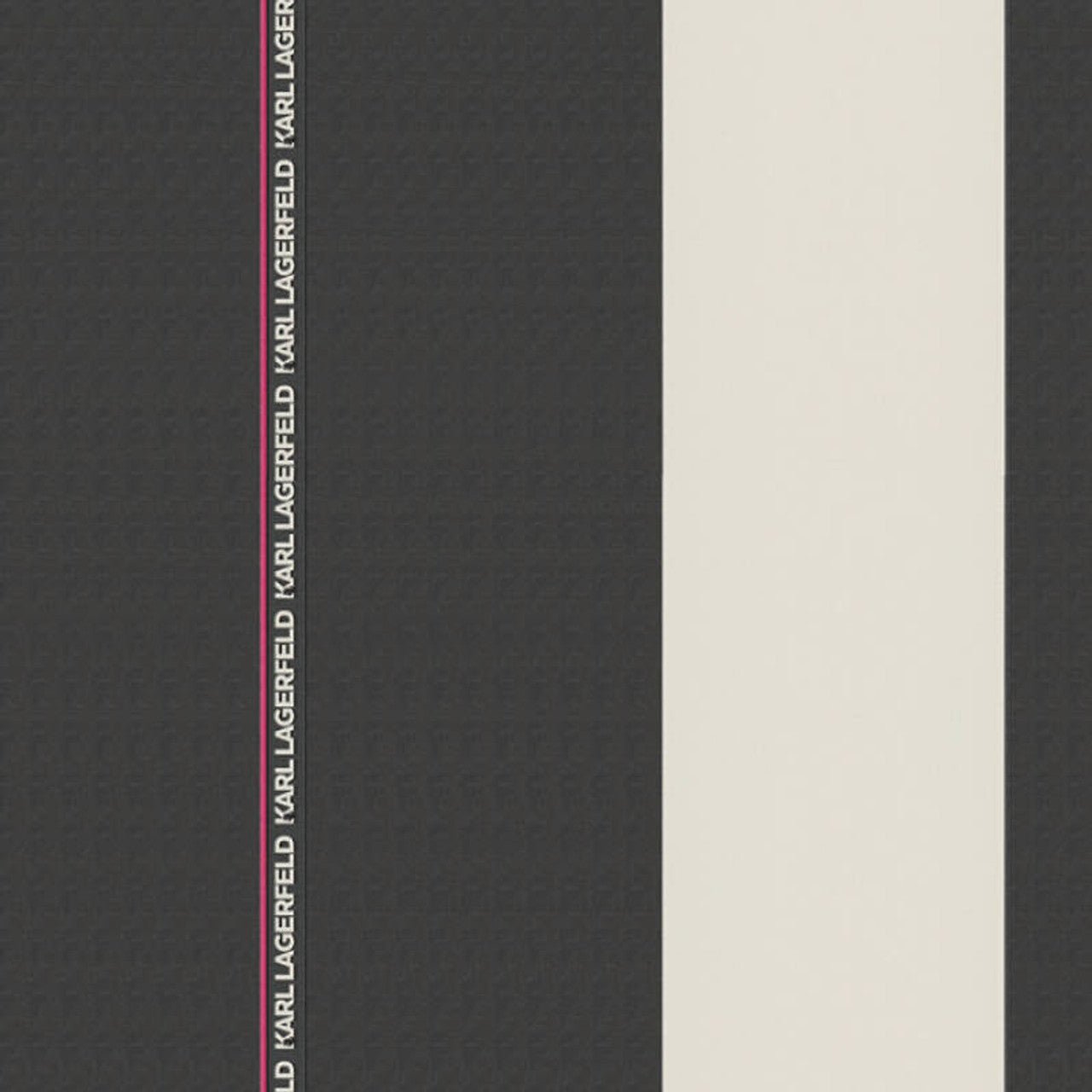 Ribbon Stripe Wallpaper - Black - A S Creation - Karl Lagerfield - 37848 - 2 - Premier Wallcovering