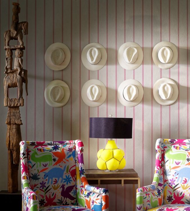 Ric Rac Wallpaper - Silver - Andrew Martin - HACIRRPO - Premier Wallcovering