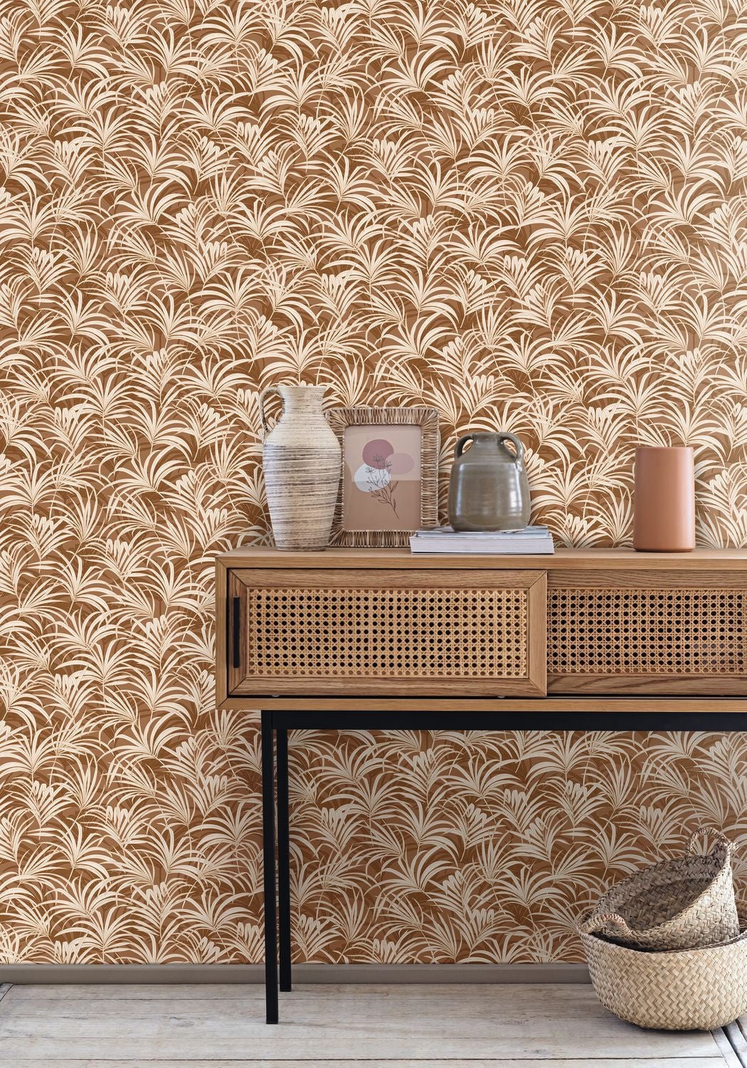 Richard Wallpaper - Caramel - Caselio - 103802150 - Premier Wallcovering