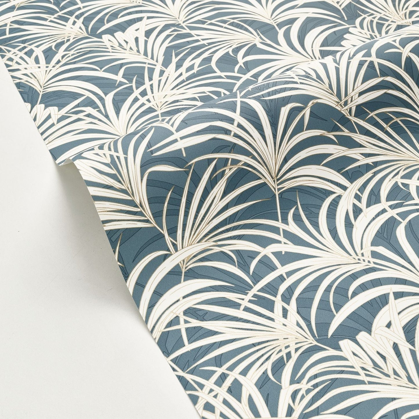 Richard Wallpaper - Bleu - Caselio - 103806026 - Premier Wallcovering
