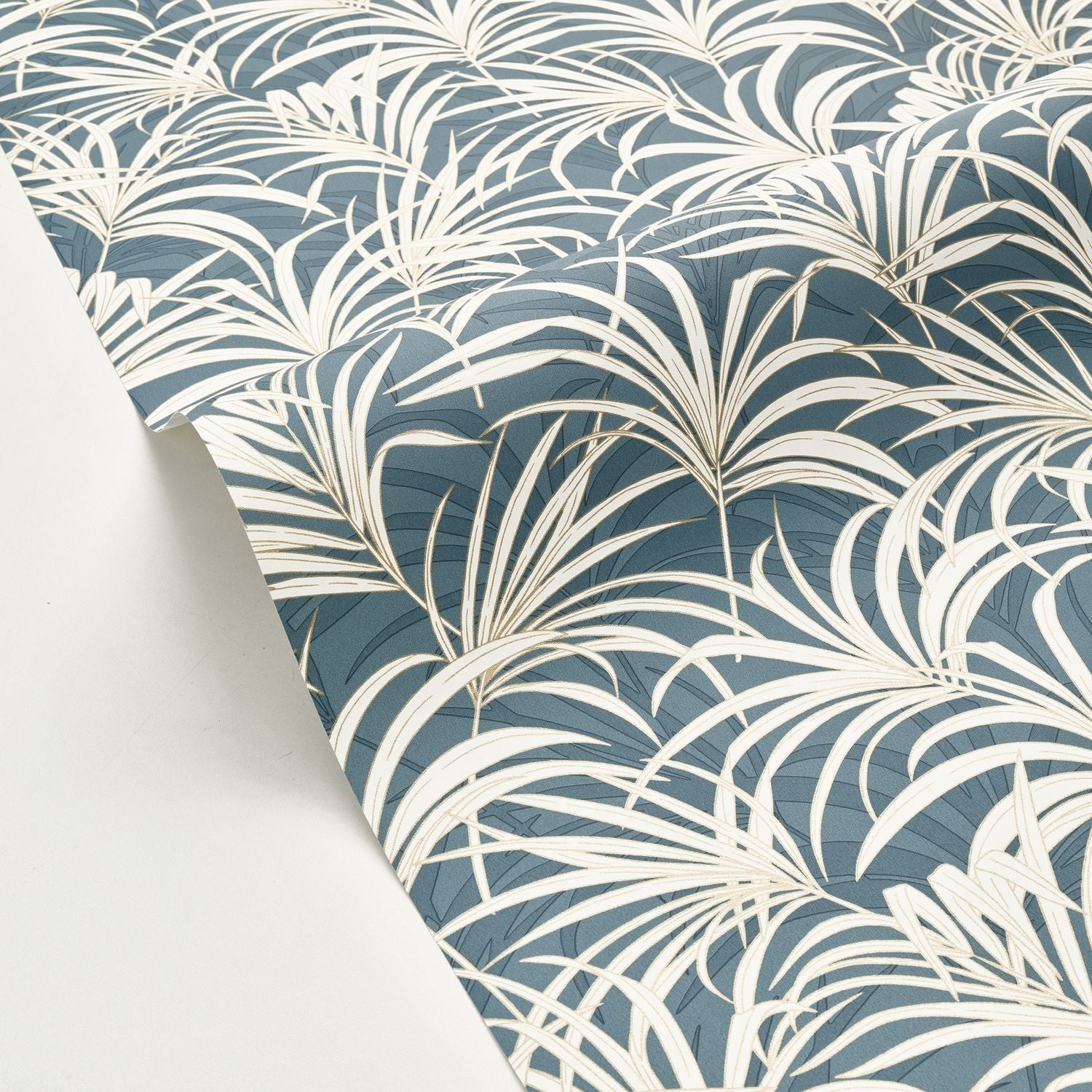 Richard Wallpaper - Bleu - Caselio - 103806026 - Premier Wallcovering