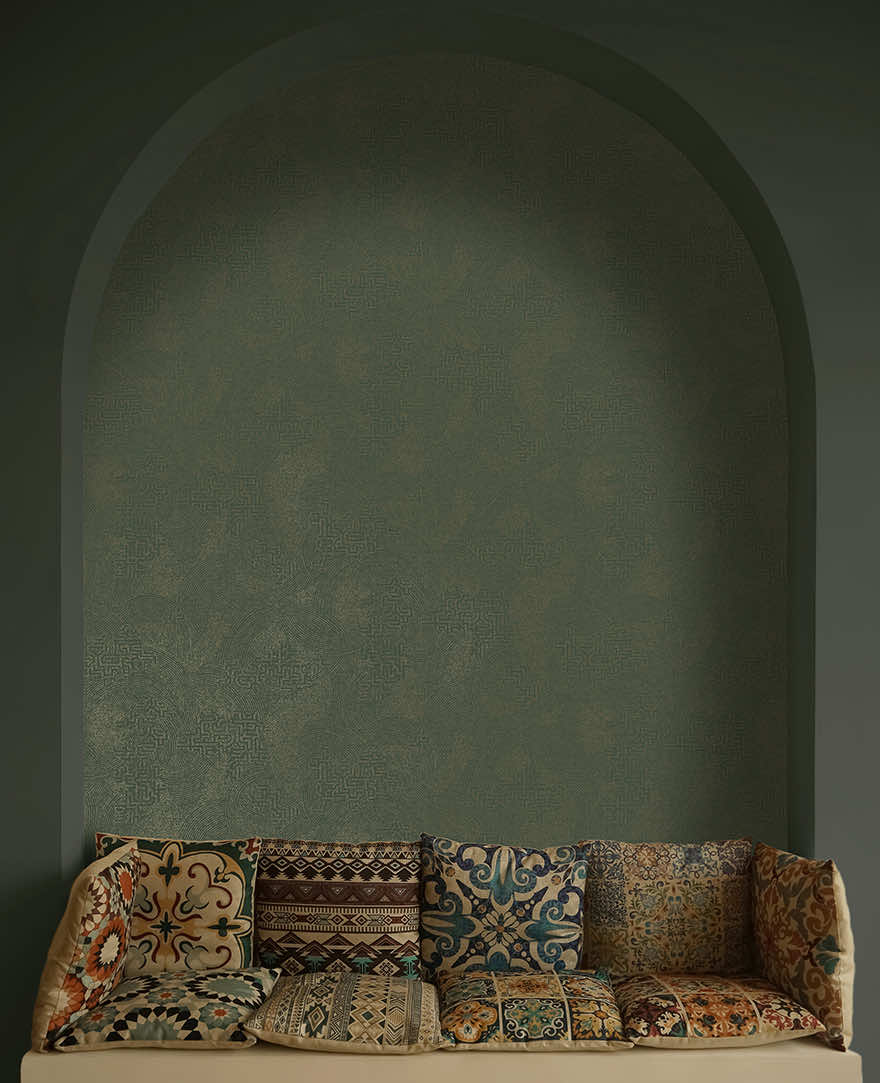 Richat Wallpaper - Emerald - Holden Décor - 66028 - Premier Wallcovering