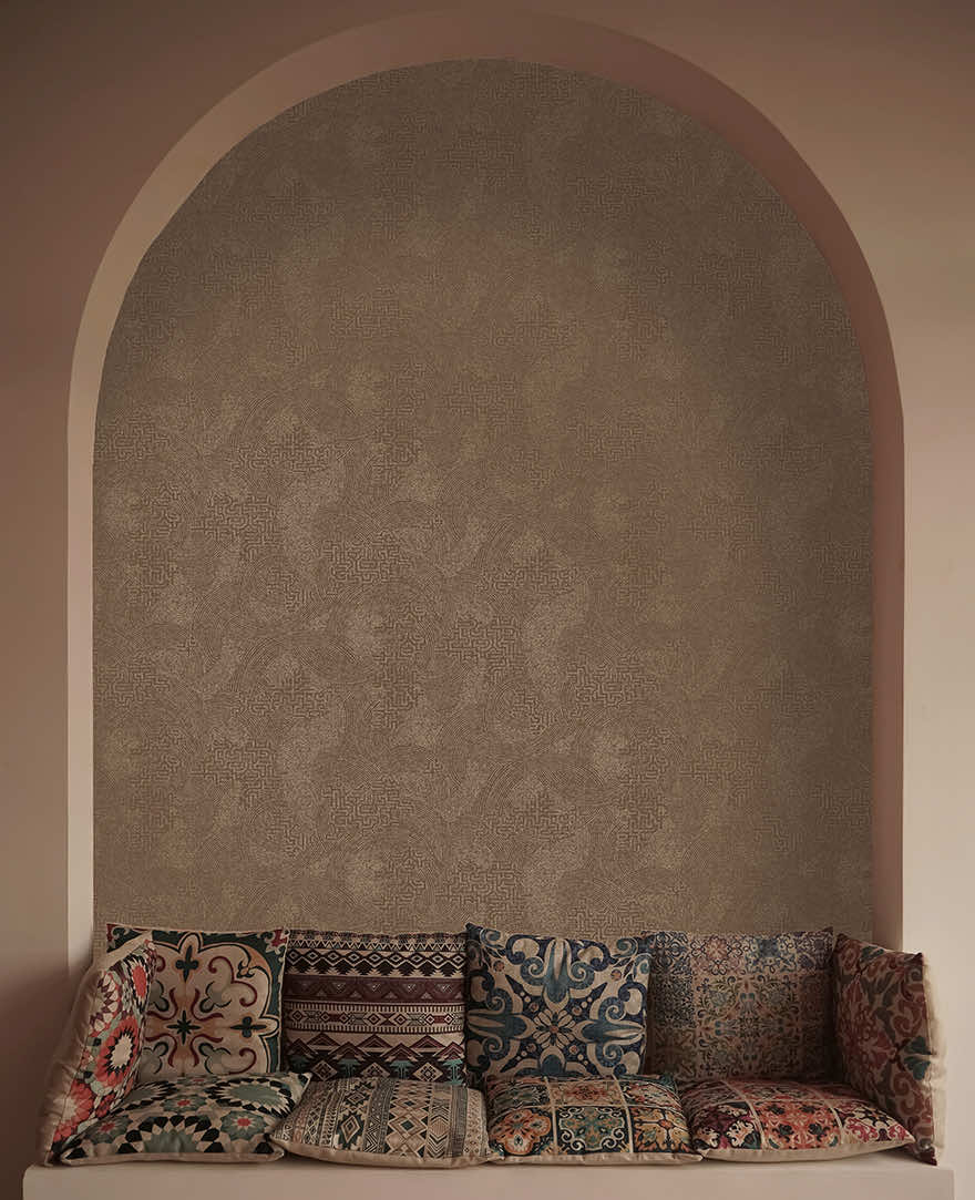 Richat Wallpaper - Rust - Holden Décor - 66026 - Premier Wallcovering