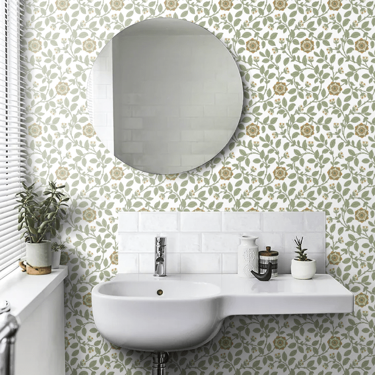 Richmond Green Wallpaper - Guinevere - Little Greene - 0251RGGUINE - Premier Wallcovering