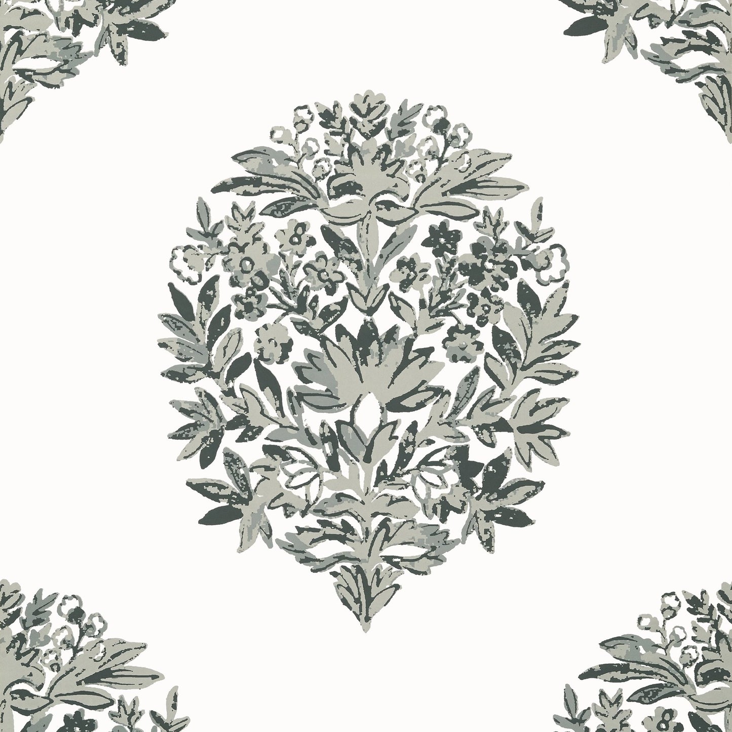 Ridgefield Wallpaper - Grey - Thibaut - T14324 - Premier Wallcovering