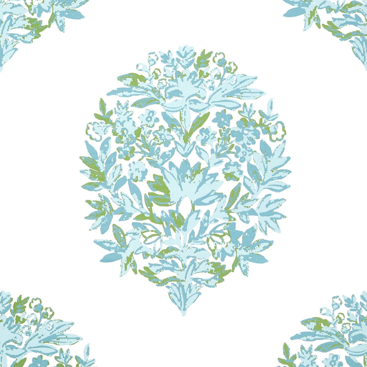 Ridgefield Wallpaper - Green & Spa - Thibaut - T14323 - Premier Wallcovering