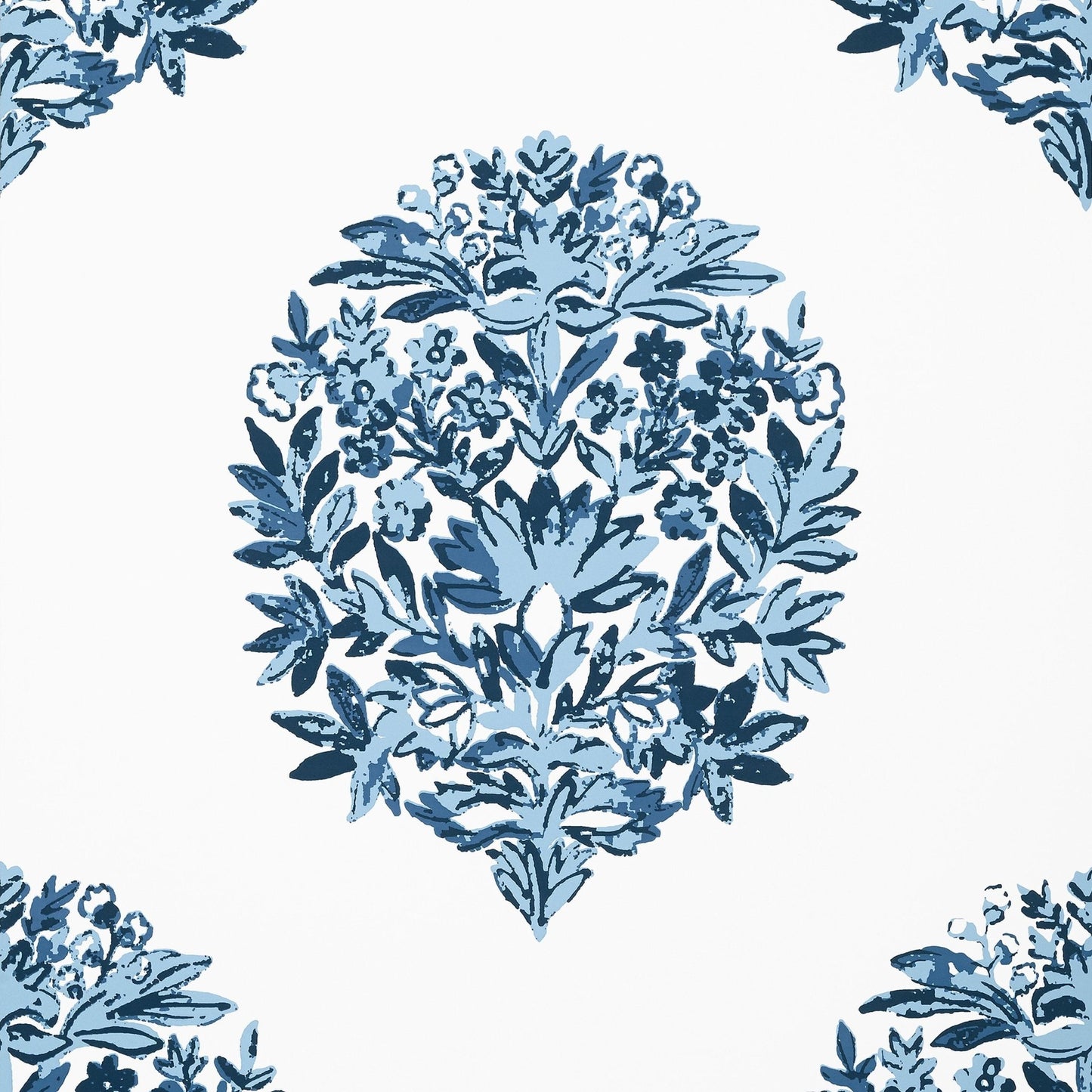 Ridgefield Wallpaper - Blue - Thibaut - T14322 - Premier Wallcovering