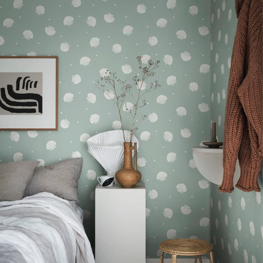 Rio Wallpaper - Teal - Sandberg - 825-37 - Premier Wallcovering