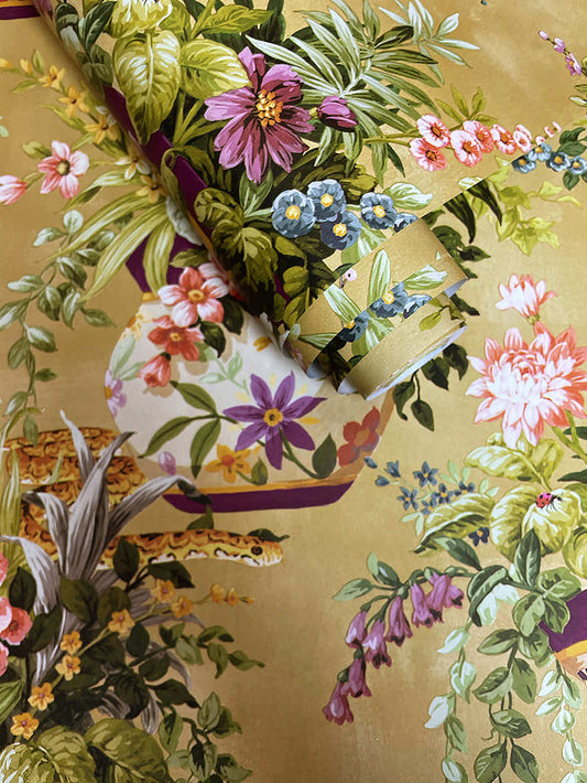 Rivara Wallpaper - Ochre - Holden Décor - 91520 - Premier Wallcovering