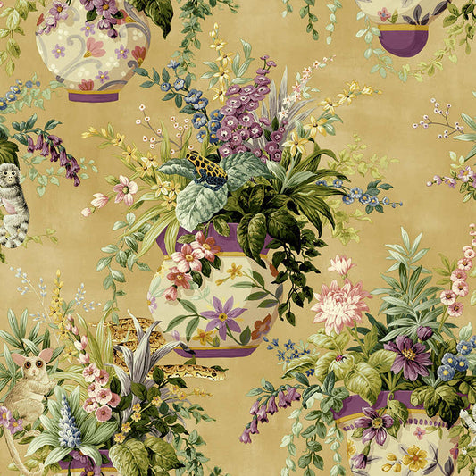 Rivara Wallpaper - Ochre - Holden Décor - 91520 - Premier Wallcovering