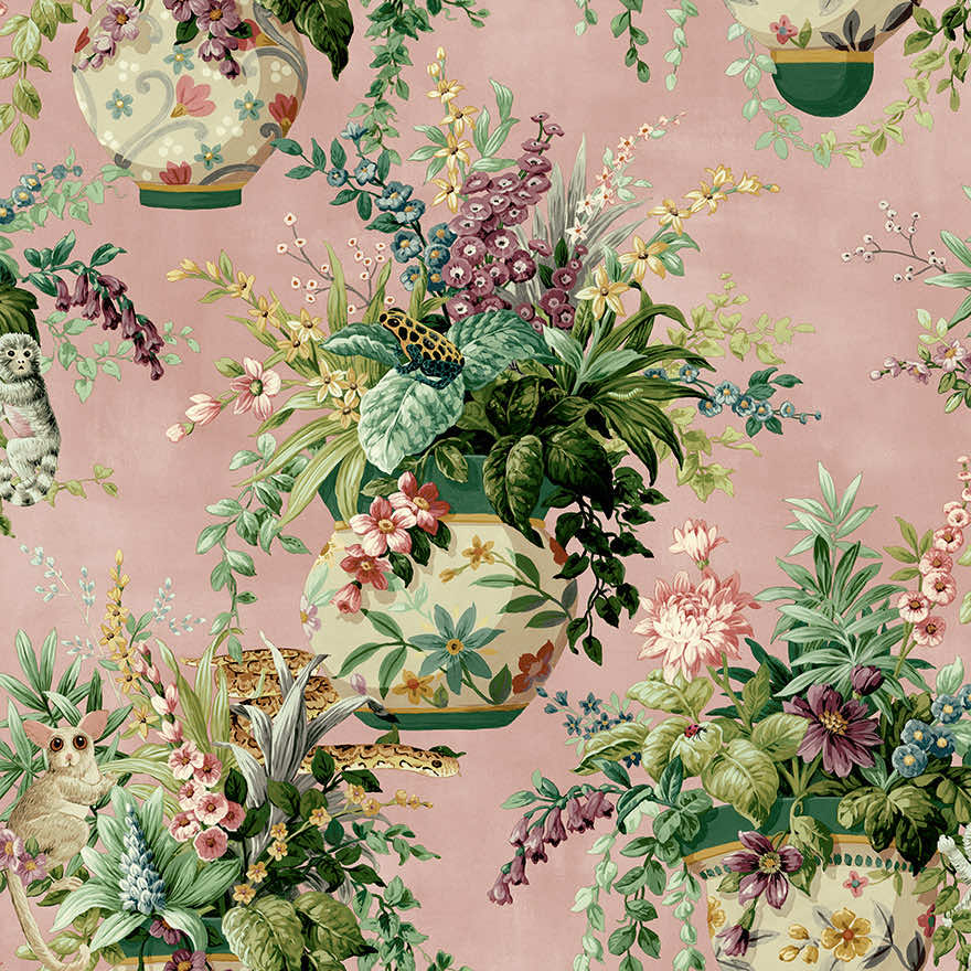 Rivara Wallpaper - Pink - Holden Décor - 91521 - Premier Wallcovering