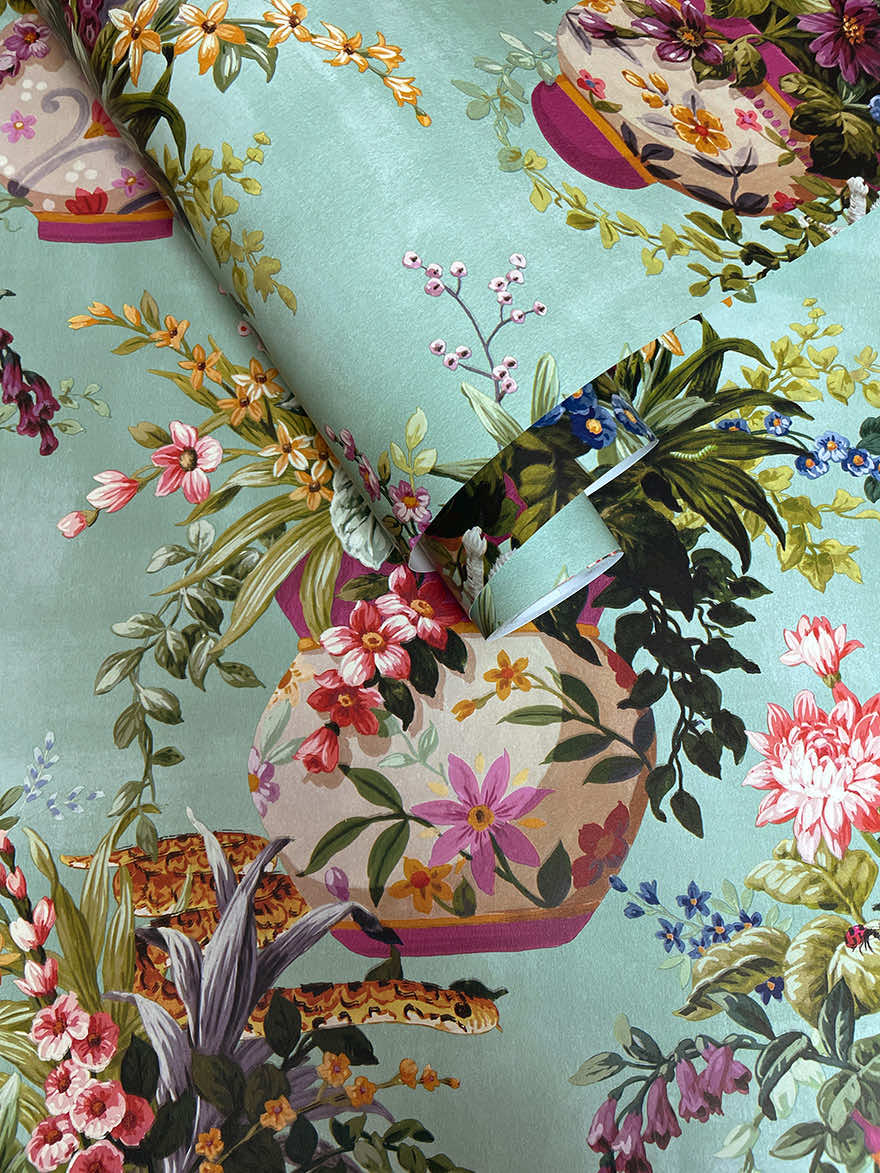Rivara Wallpaper - Soft Teal - Holden Décor - 91522 - Premier Wallcovering