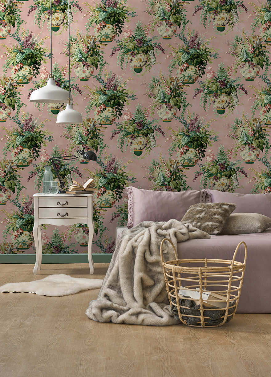 Rivara Wallpaper - Pink - Holden Décor - 91521 - Premier Wallcovering