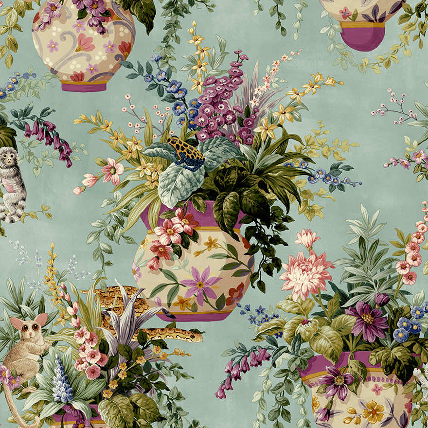 Rivara Wallpaper - Soft Teal - Holden Décor - 91522 - Premier Wallcovering