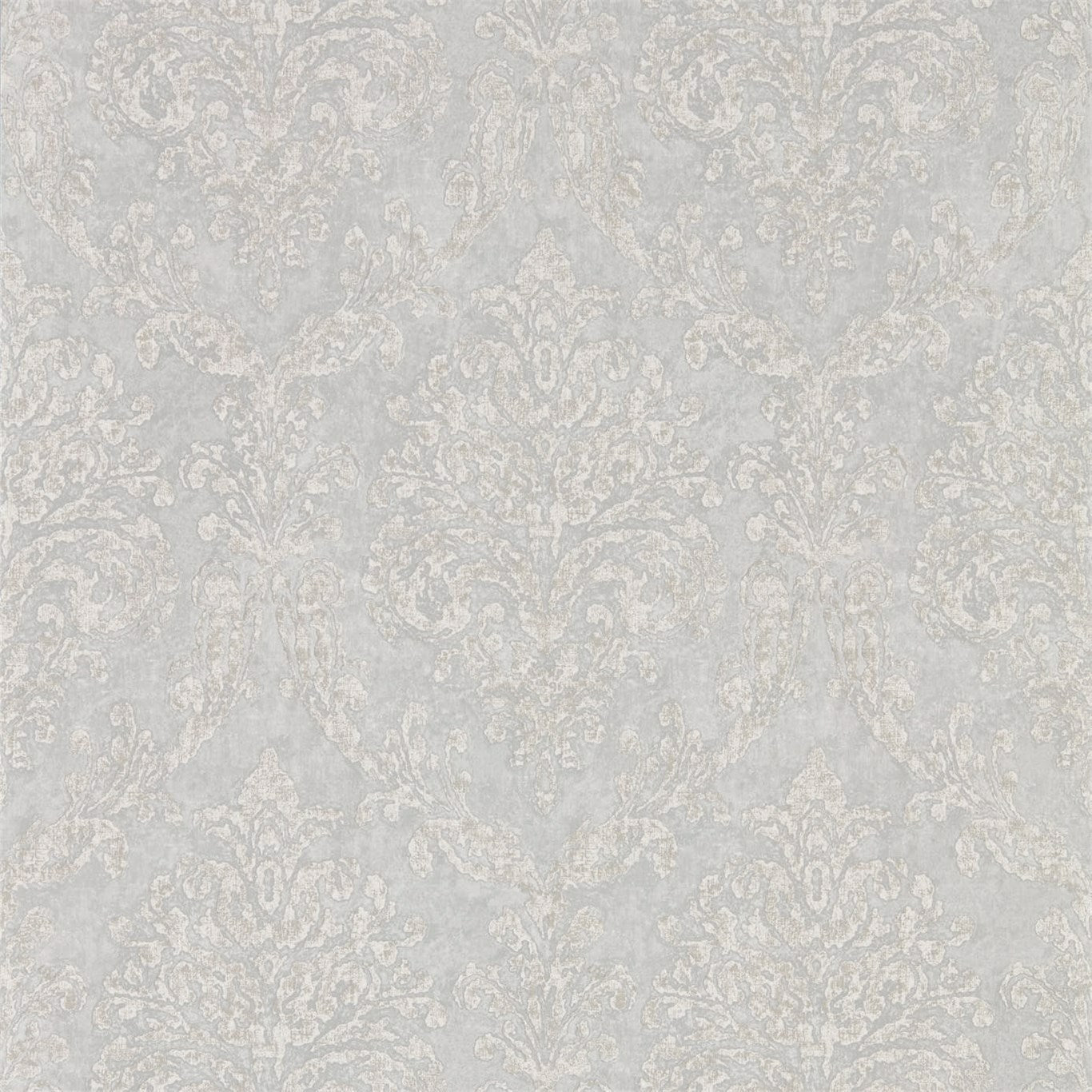 Riverside Damask Wallpaper - Dove/Silver - Sanderson - DWAP216289 - Premier Wallcovering