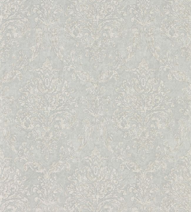 Riverside Damask Wallpaper - Dove/Silver - DWAP216289 - Sanderson - Premier Wallcovering