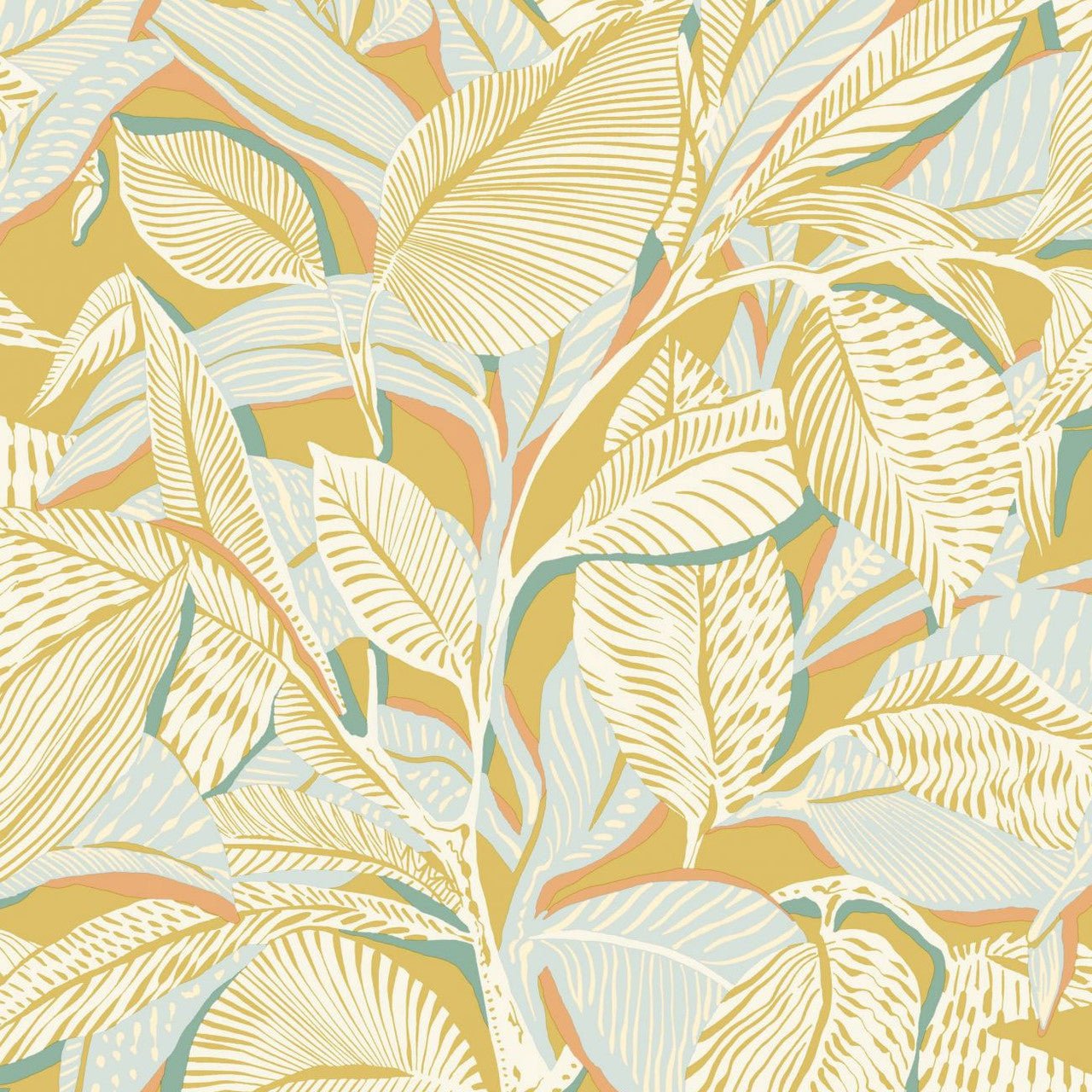 Riviera Mediterranee Wallpaper - Citron - Casadeco - 87412679 - Premier Wallcovering