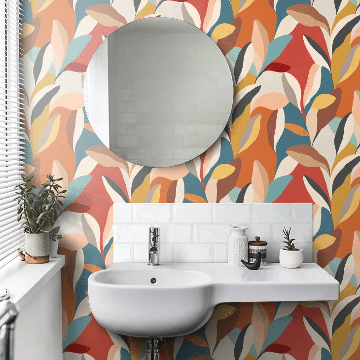 Riviera Wallpaper - Honey Pumpkin - Ohpopsi - ABS50102W - Premier Wallcovering