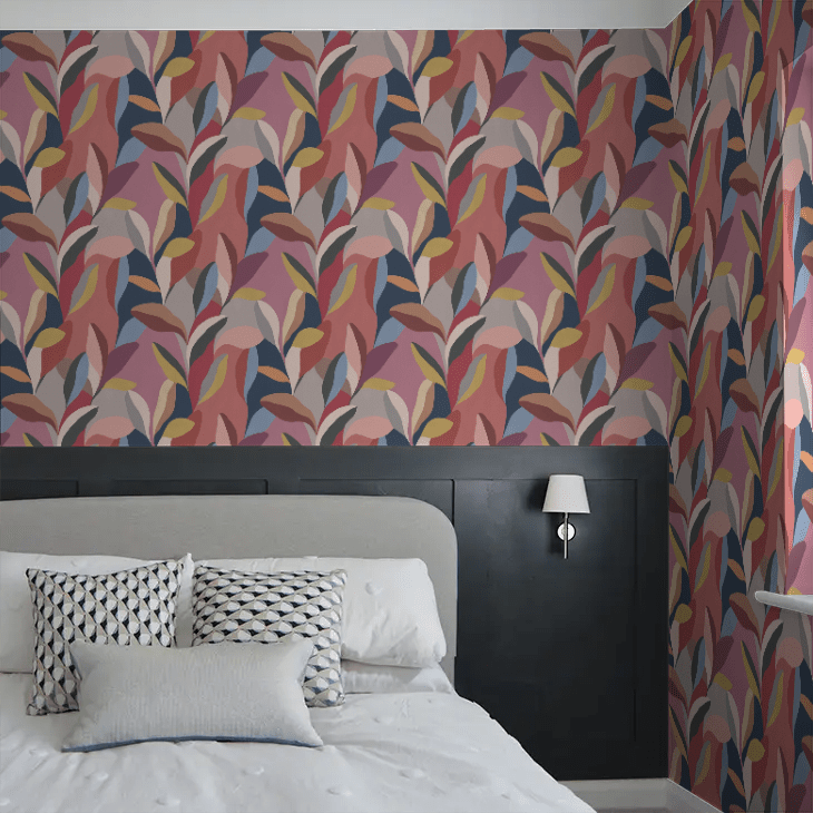 Riviera Wallpaper - Mulberry - Ohpopsi - ABS50103W - Premier Wallcovering