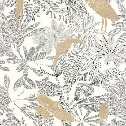Riviera Wallpaper - Blanc - Caselio - 104269911 - Premier Wallcovering
