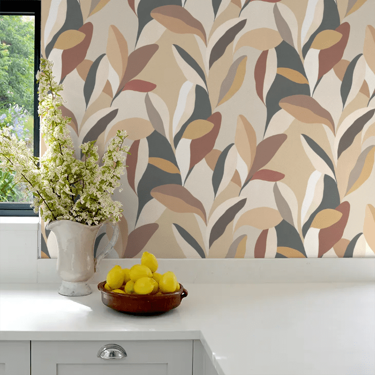 Riviera Wallpaper - Biscuit - Ohpopsi - LBK50127W - Premier Wallcovering
