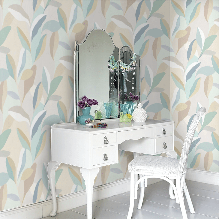 Riviera Wallpaper - Mist - Ohpopsi - LBK50156W - Premier Wallcovering