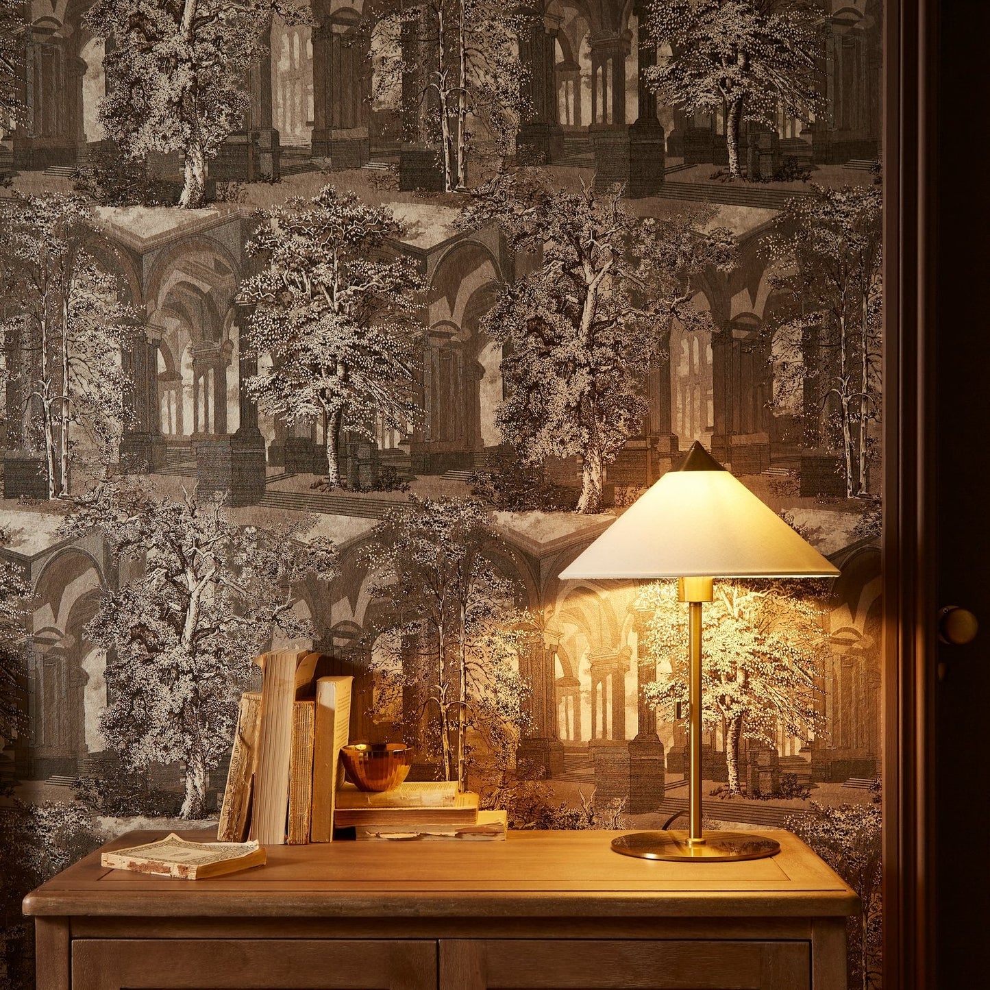 Rivington Folly Wallpaper - Dusk - Graham & Brown - 129090 - Premier Wallcovering