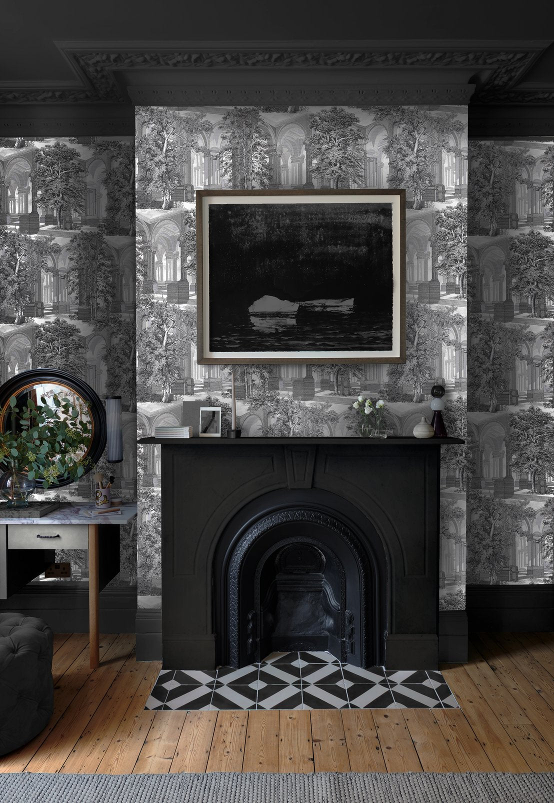 Rivington Folly Wallpaper - Tattoo - Graham & Brown - 129092 - Premier Wallcovering