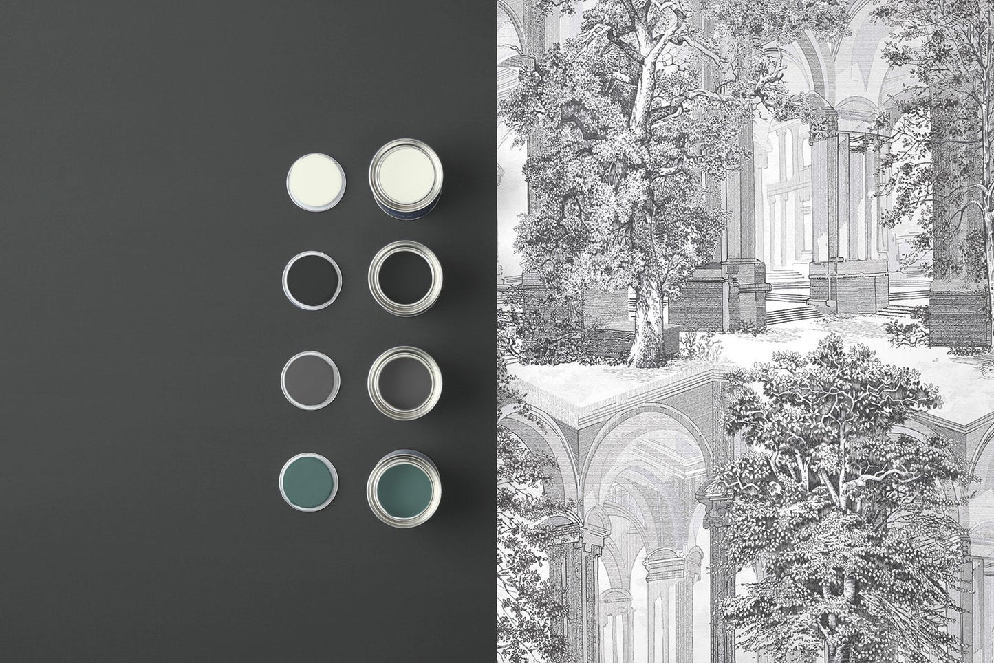 Rivington Folly Wallpaper - Tattoo - Graham & Brown - 129092 - Premier Wallcovering