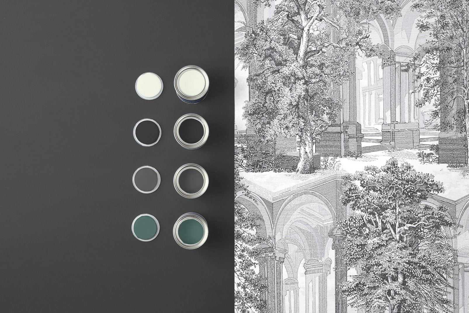 Rivington Folly Wallpaper - Tattoo - Graham & Brown - 129092 - Premier Wallcovering