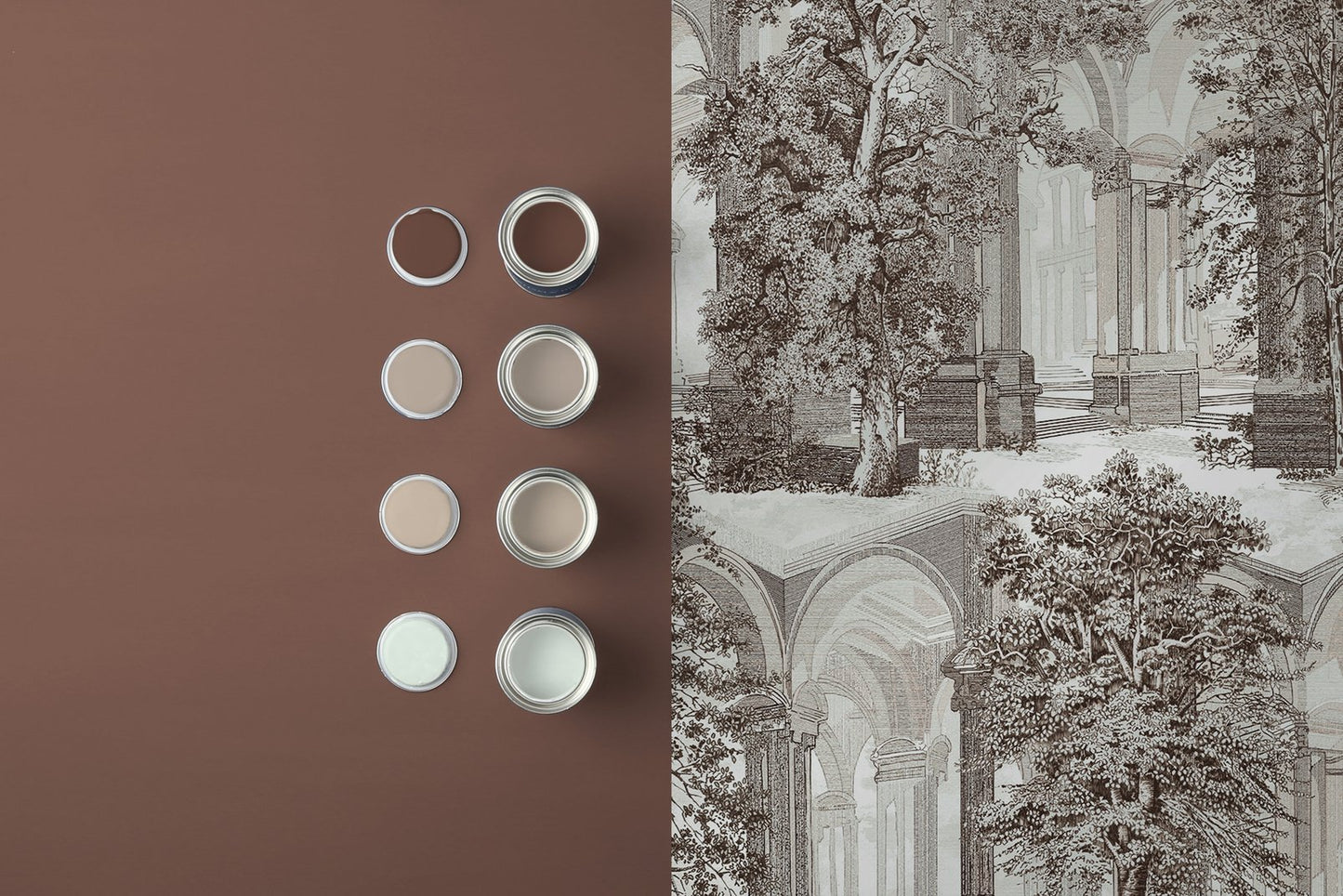 Rivington Folly Wallpaper - Dawn - Graham & Brown - 129091 - Premier Wallcovering