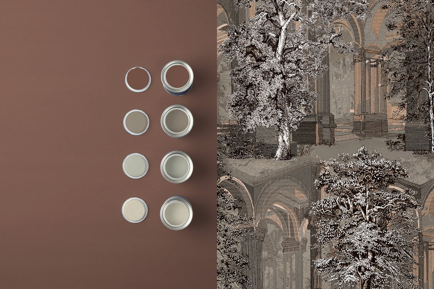 Rivington Folly Wallpaper - Dusk - Graham & Brown - 129090 - Premier Wallcovering