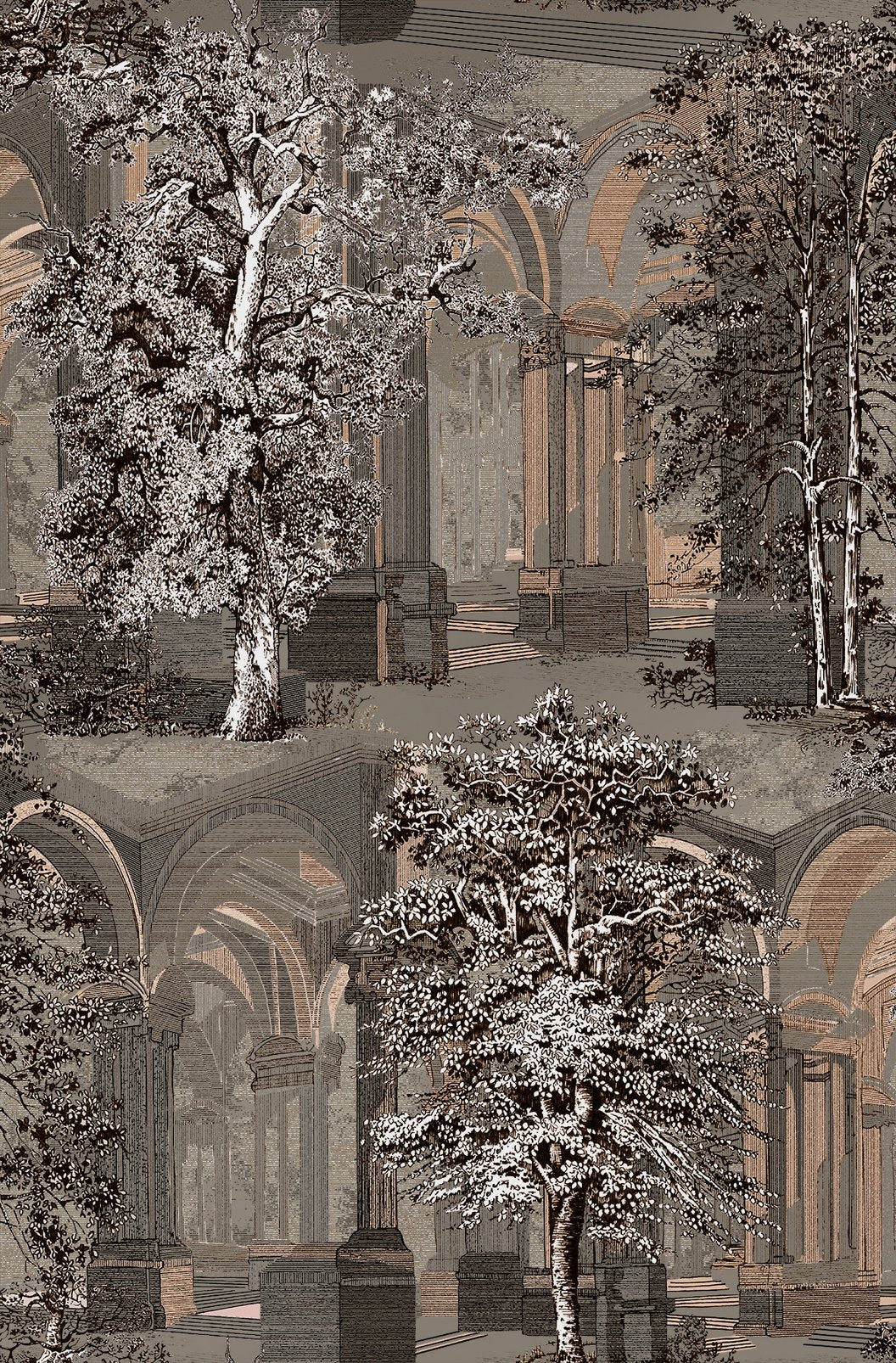 Rivington Folly Wallpaper - Dusk - Graham & Brown - 129090 - Premier Wallcovering