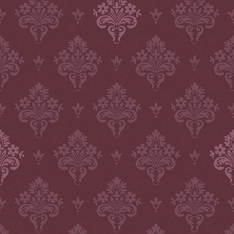 Rococo Heritage Wallpaper - Rich Purple - K & K - 600417 - Premier Wallcovering
