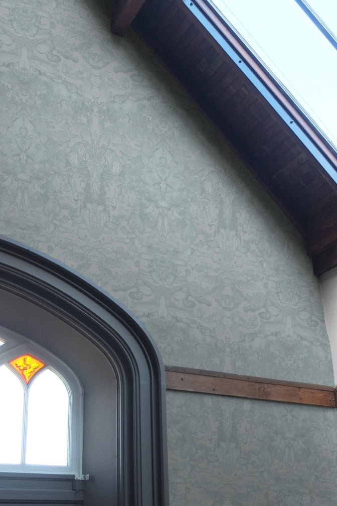 Roller Blotch Wallpaper - Pastel Blue - Timorous Beasties - TB/ROLB/FIB/02 - Premier Wallcovering