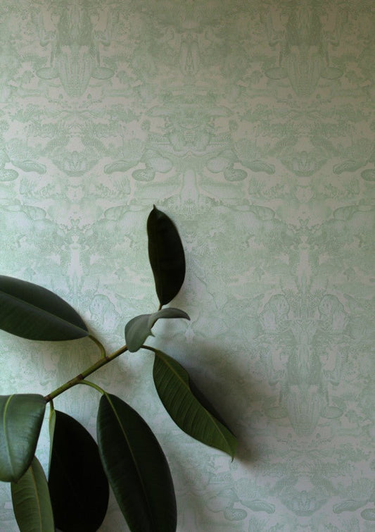 Roller Blotch Wallpaper - Sage - Timorous Beasties - TB/ROLB/FIB/01 - Premier Wallcovering
