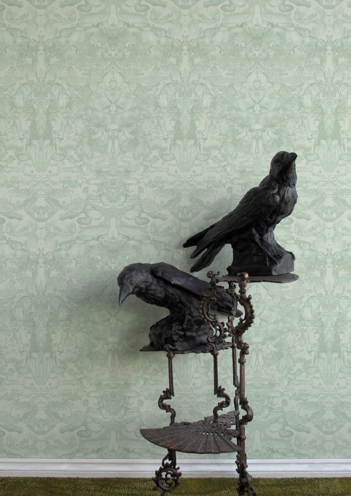 Roller Blotch Wallpaper - Sage - Timorous Beasties - TB/ROLB/FIB/01 - Premier Wallcovering