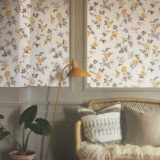 Romance Heritage Wallpaper - Cream & Blue - K & K - 600311 - Premier Wallcovering