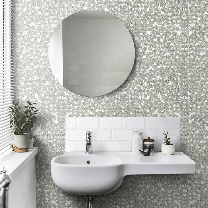 Romans Wallpaper - Black, White & Green - Boråstapeter - 1769 - Premier Wallcovering